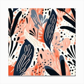 Abstract Floral Pattern 1 Canvas Print