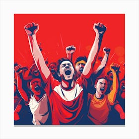 A Sports Fans Cheering Vector Design Illustratio 1718674689 2 Canvas Print