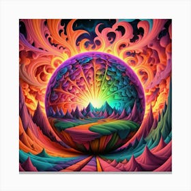 Psychedelic Art Canvas Print