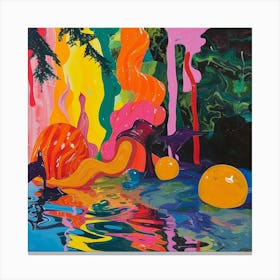 Colourful Gardens Chihuly Garden And Glass Usa Canvas Print
