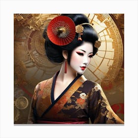 Geisha 152 Canvas Print