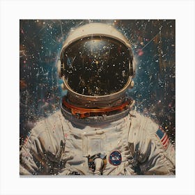 Astronaut In Space 5 Canvas Print