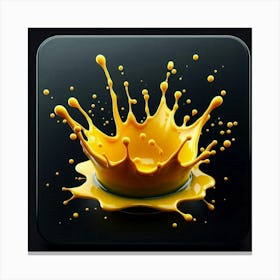 Splash Of Yellow Canvas Print