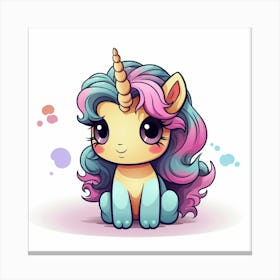 Cute Unicorn 249 Canvas Print