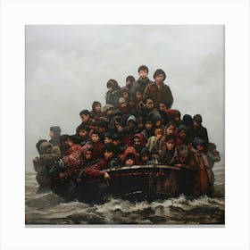 Voyage of the Forgotten. Modern Social Realism Canvas Print