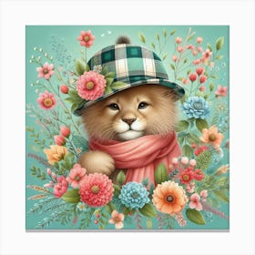 Kitten In A Hat Canvas Print