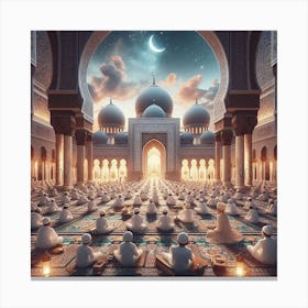 Islamic Mosqueلمشاعر الروحانية في رمضان 3 Canvas Print