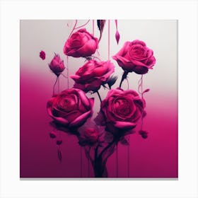 Pink Roses 4 Canvas Print