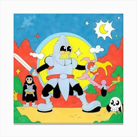 Knight In Shining Armor Canvas Print