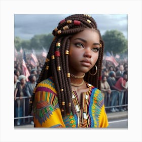 African American Woman Canvas Print