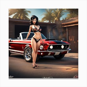 Pinup Girl 5 Canvas Print