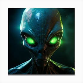 Alien Head 6 Canvas Print