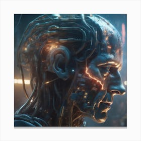 Cyborg 75 Canvas Print