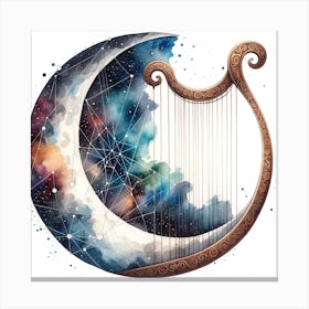 Harp In The Sky Canvas Print