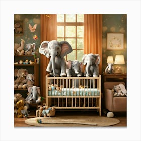 Please Create A Realistic Image Of A Nursery Fille (3) Canvas Print