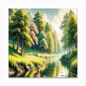 Landscape Painting 205 Canvas Print