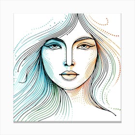 Portrait Of A Woman 22 Canvas Print