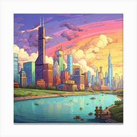 Chicago Skyline Canvas Print