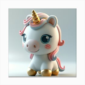 Cute Unicorn 877 Canvas Print