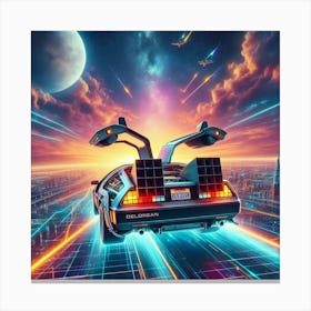 Back To The Future Poster Canvas Print
