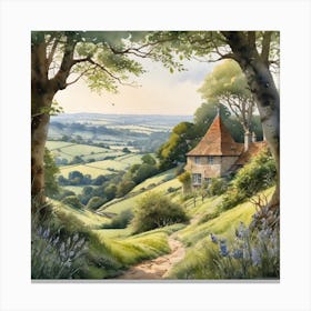 Cottage In The Countryside 2 Canvas Print