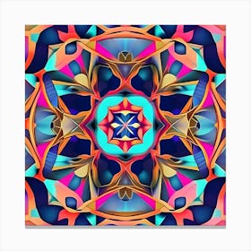 Abstract Psychedelic Mandala 1 Canvas Print