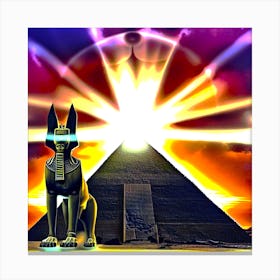 Illumination Of The Pyramid Canvas Print
