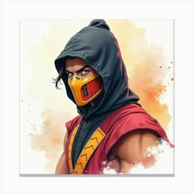 Mortal Kombat Ninja Fighter Concept Art (611) Canvas Print