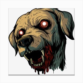 Zombie Dog 1 Canvas Print