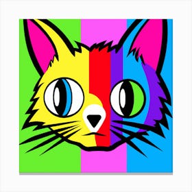 Rainbow Kitty Canvas Print