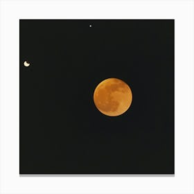 Moon And Eclipse Canvas Print