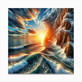 Ocean Sunset Canvas Print