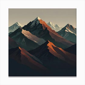 Mountain Range 5 Canvas Print