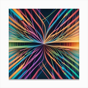 Abstract Abstract Fractal Background Canvas Print