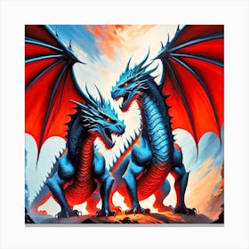 Dragons 3 Canvas Print