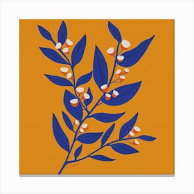 Blue Flowering Gum Square Canvas Print