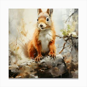 Red Squirrel Canvas Print