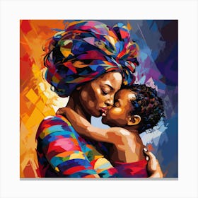 Mother And Child 16 Canvas Print