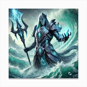 A Scene Showcasing The High Warden Of The Tides, T Canvas Print