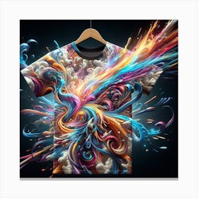 Abstract T-Shirt Design Canvas Print