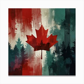 Abstract Travel Collection Canada Art print Canvas Print