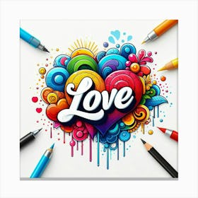 Love Art Canvas Print