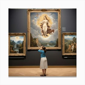 Virgin And Child Art print paintings Canvas Print