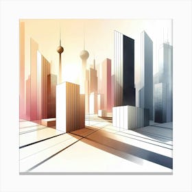 Skyscraper City Canvas Print