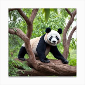 Panda Bear In The Forest 2 Canvas Print