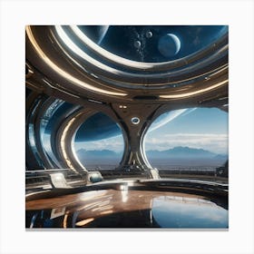 Futuristic Interior Canvas Print