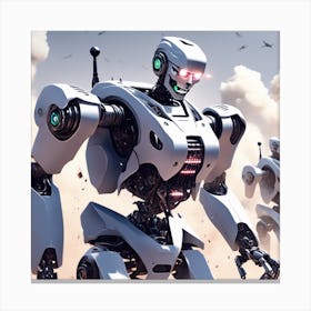 Futuristic Robots Canvas Print