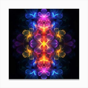 Psychedelic Flower Canvas Print