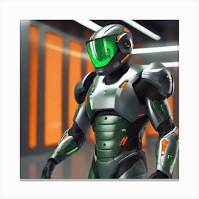 Futuristic Robot 30 Canvas Print