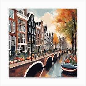 Amsterdam Canal 2 Canvas Print